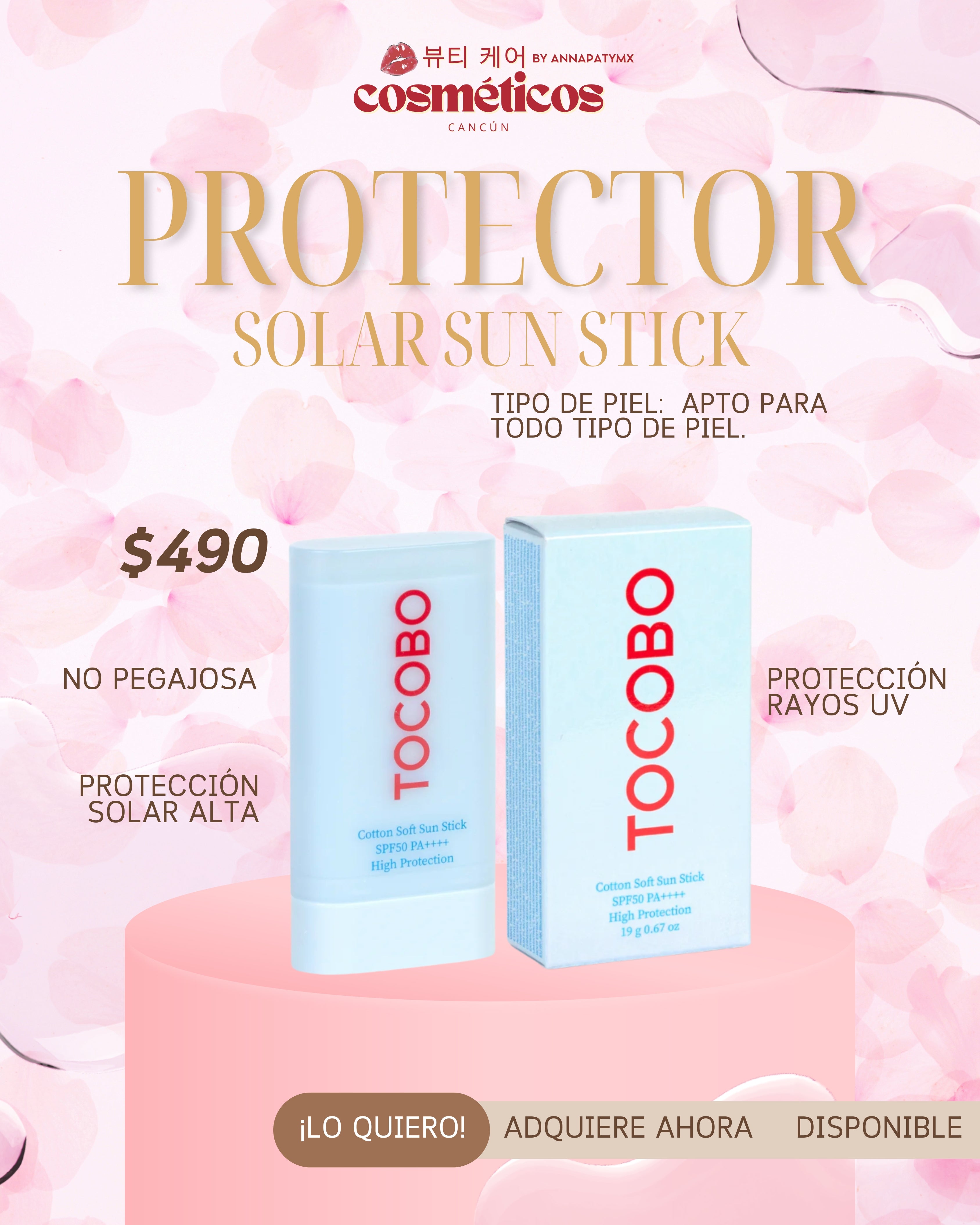 Protector Solar en Barra Tocobo SPF50+ PA++++ – Cosméticos Cancún